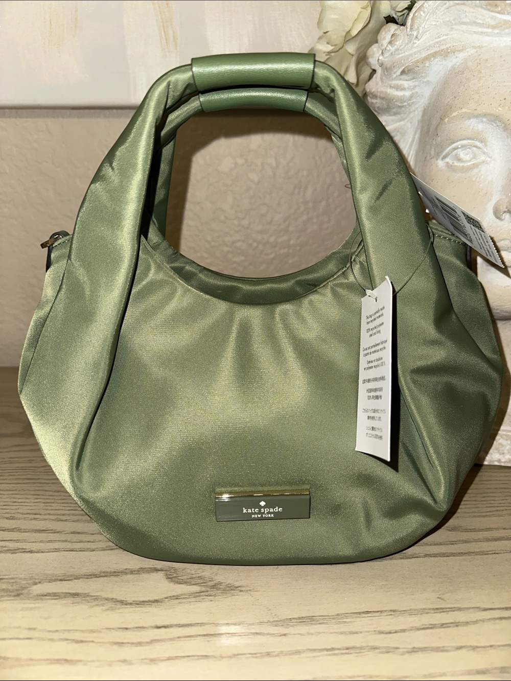 kate spade Satin Olive Mini Top-Handle Bag